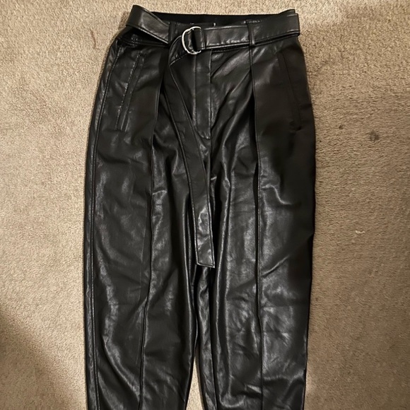 Aritzia Babaton Belted Leather Pant 6 - Picture 3 of 3
